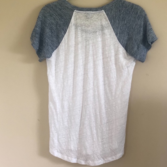 J Crew linen baseball tee Size Medium **NWT** - Picture 3 of 5